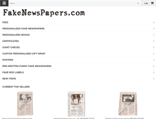 Tablet Screenshot of fakenewspapers.com